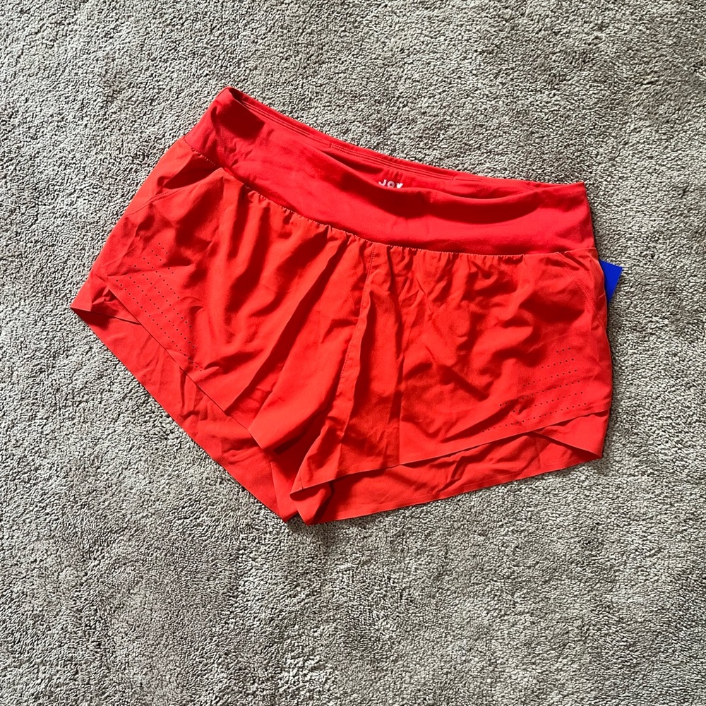 Joy Lab volcano red running shorts